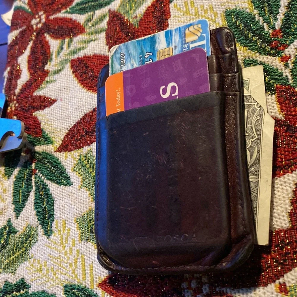 BOSCA CARD/CASH HOLDER